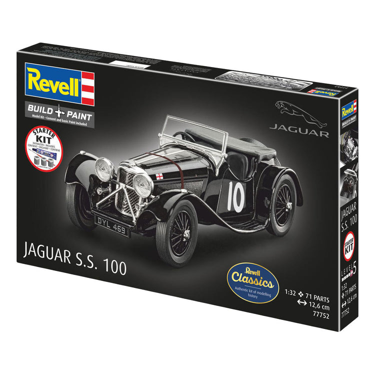 Revell Modellbausatz Starterkit Jaguar SS 100 1:32 - 75-tlg.