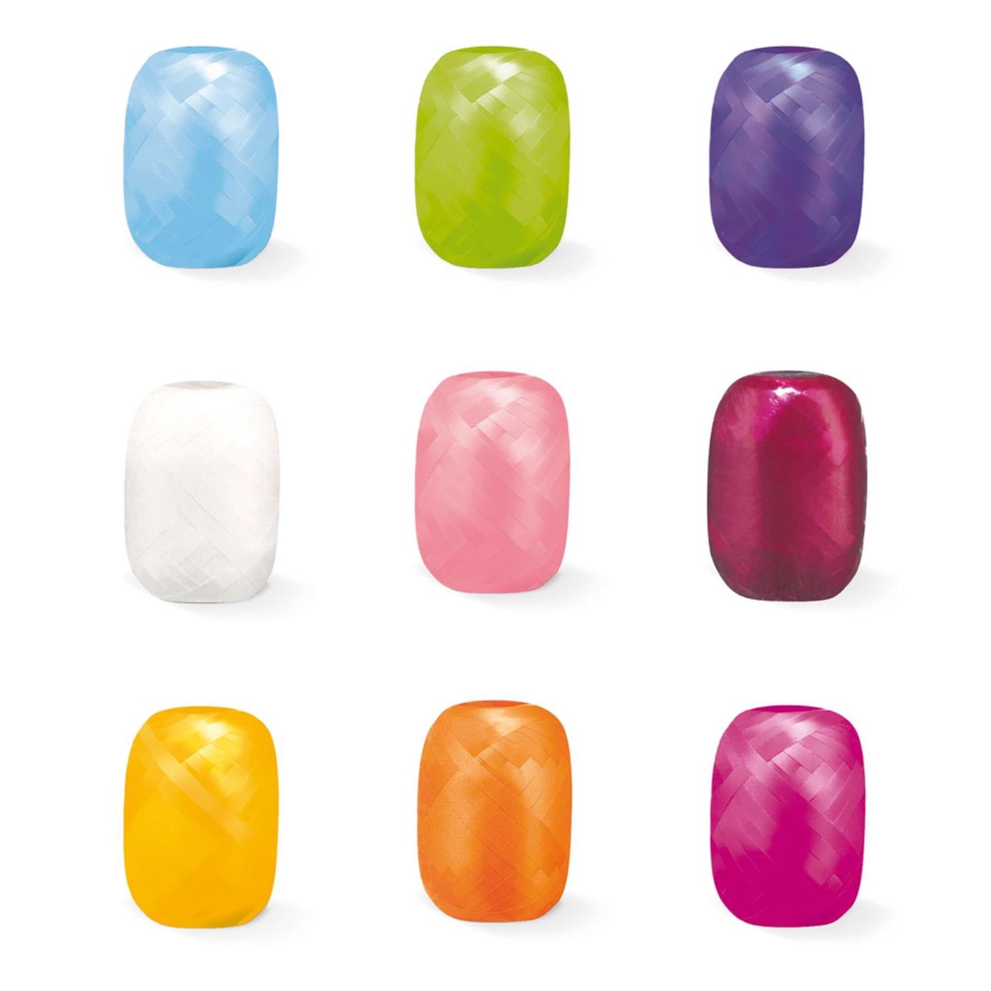 Globos Kräuselband 20 m x 5 mm, Packung mit 24 Rollen