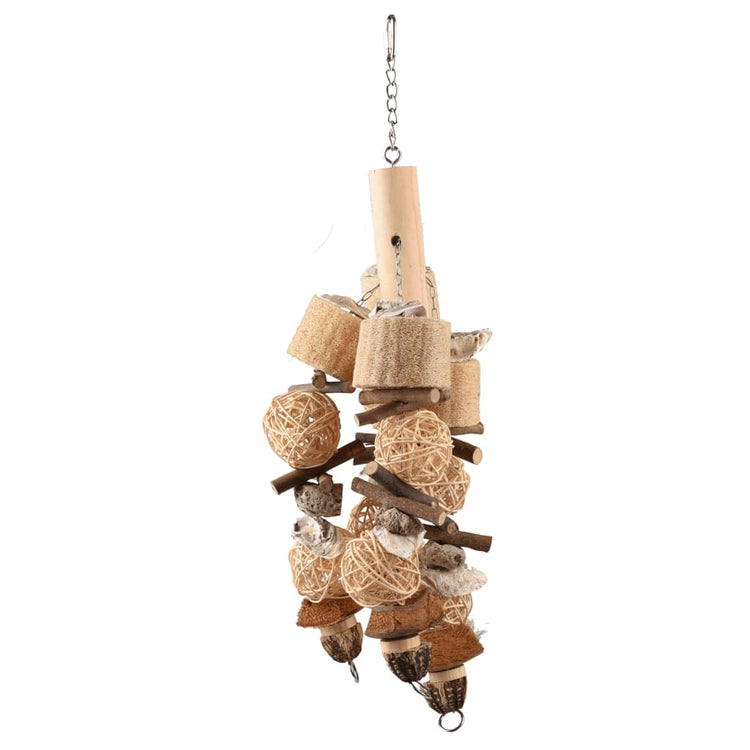 Flamingo Flamingo Vogelspielzeug Sully 65 cm Rattan und Schwamm