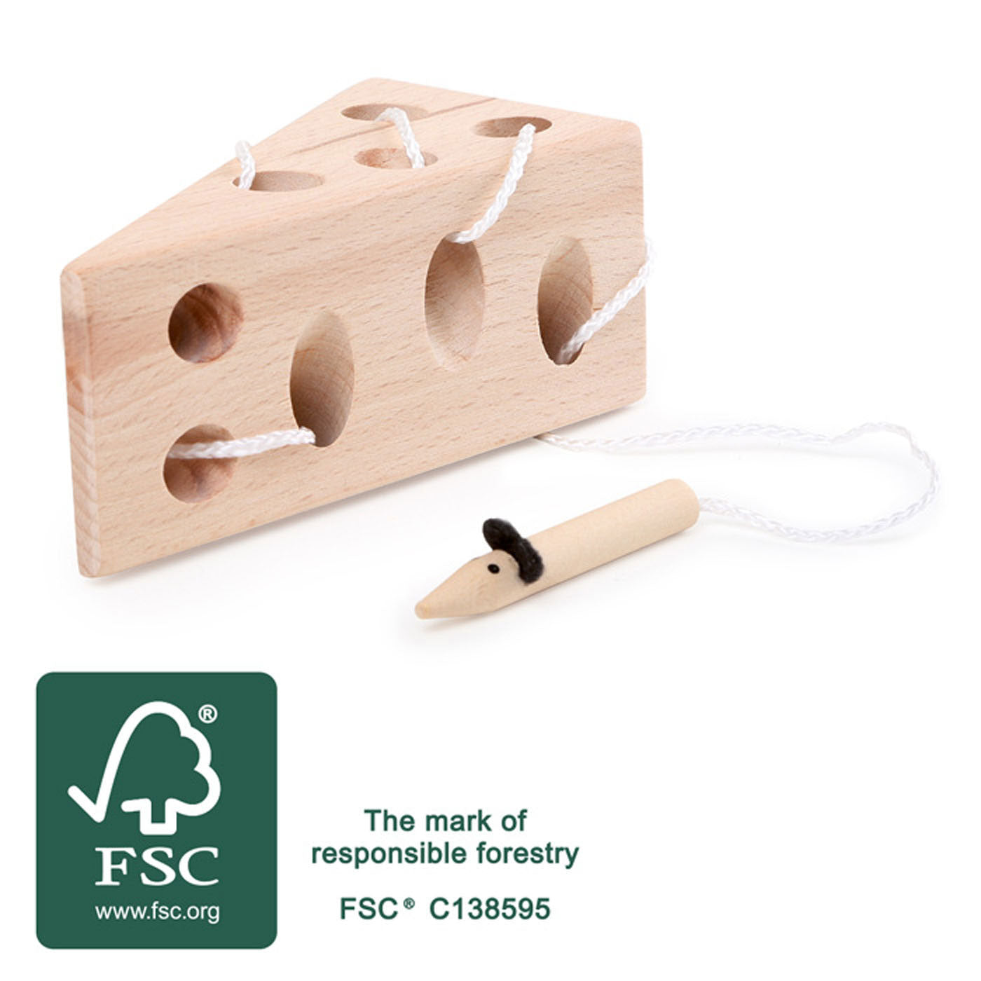 Kleiner Fußkäse- und Maus -Holzstraßenspiel
