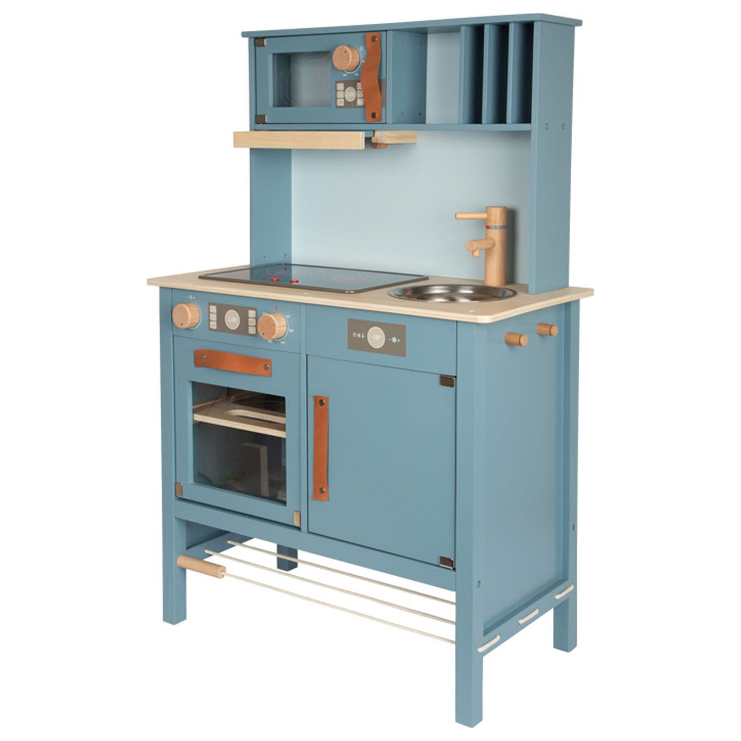 Kleine Fußhölzer Kinderküche Blau, 7dlg.