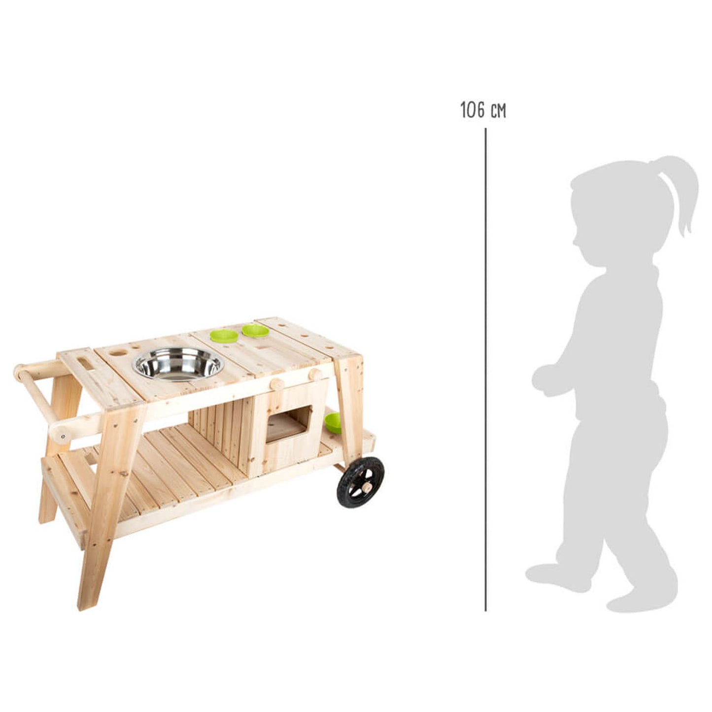 Kleine Fußschlamm Outdoor -Spiel Küche