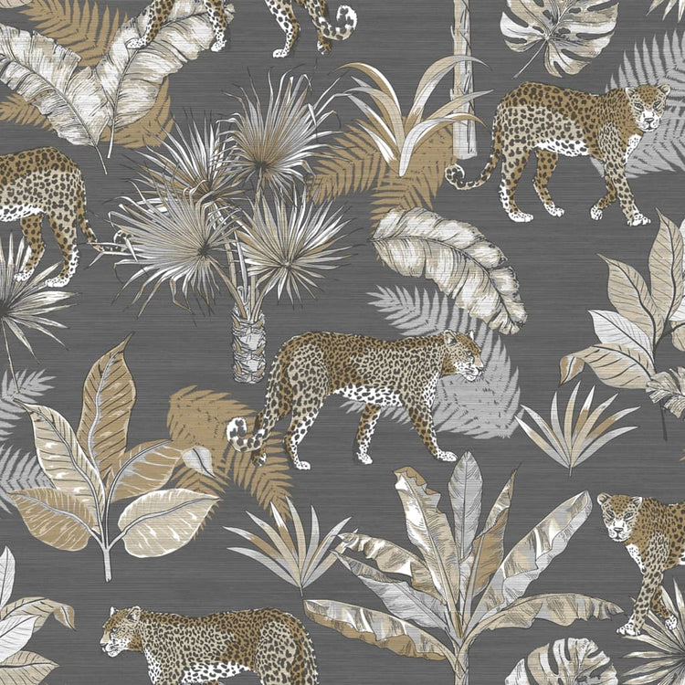 Niederländische Wandverkleidung Niederländische Wandverkauftapete Leopard Gray und Beige