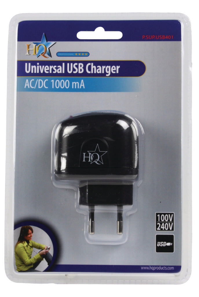 HQ HQ P. sup. USB401 Universal USB Charger 5 V 1000 Ma