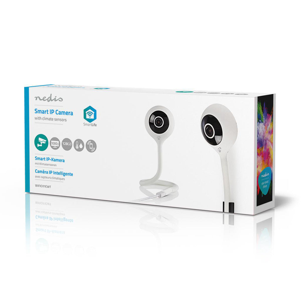 Nedis WiFi11CWT Wi-Fi IP-Kamera Klimasensor Full-HD 1080p