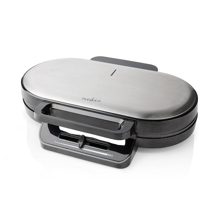 Nedis Kawp110fbk Doppelwaffel 2x 14 cm 1200 W schwarz