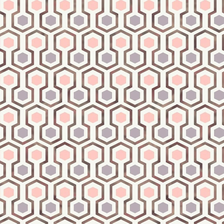 Nordwand Noordwand Tapete Gute Stimmung Hexagon Muster rosa und lila