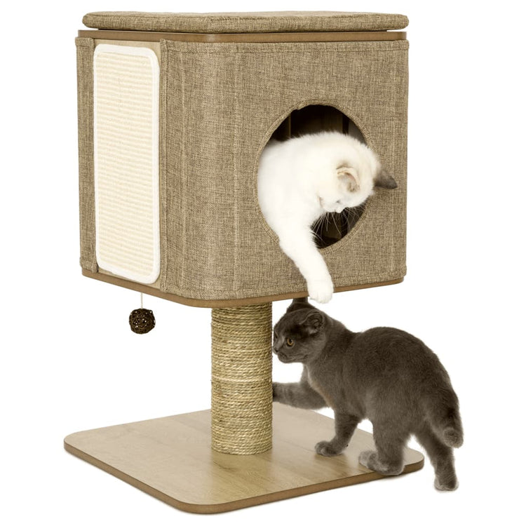 Jack und Vanille Jack und Vanillekatze Möbel Molly 42x42x67 cm Brown