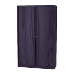 Rolltürenschrank hoch Bisley 120x43x198cm dunkelgrau 4 Einlegeböden