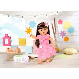 Baby geboren trendy blumdress 43 cm