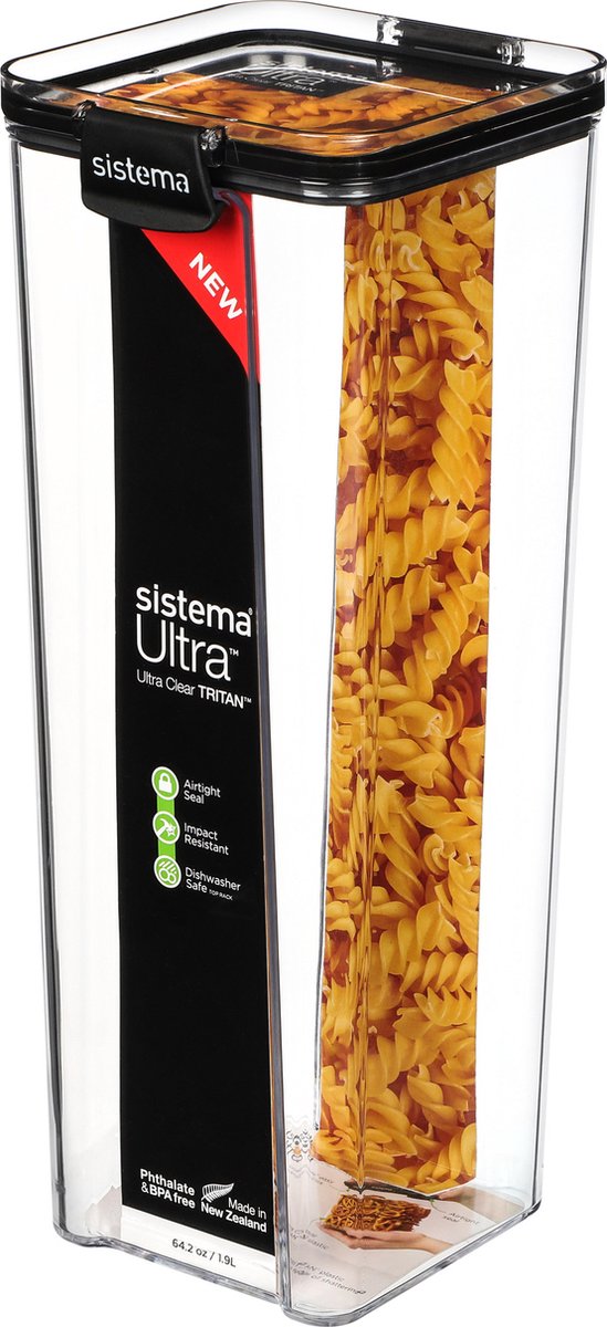 Sistema ultra quadratische Aufbewahrungsbox – 1,9 l