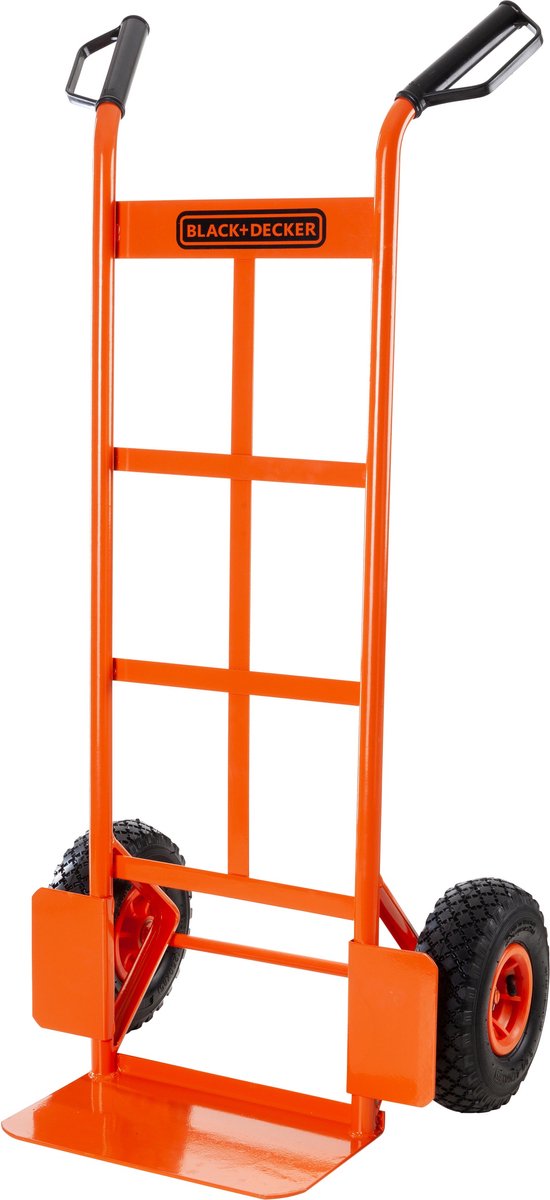 Black+Decker Sackkarre bxwt-h301 – Transportwagen bis 120 kg Tragkraft – Transportwagen 52,5 x 45 x 116 cm – Handwagen – Stahl