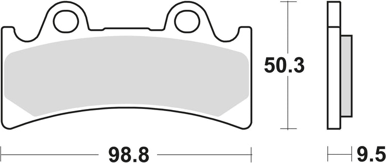 TRW Bremsblock MCB 656 SRQ Sintered Metal Racing