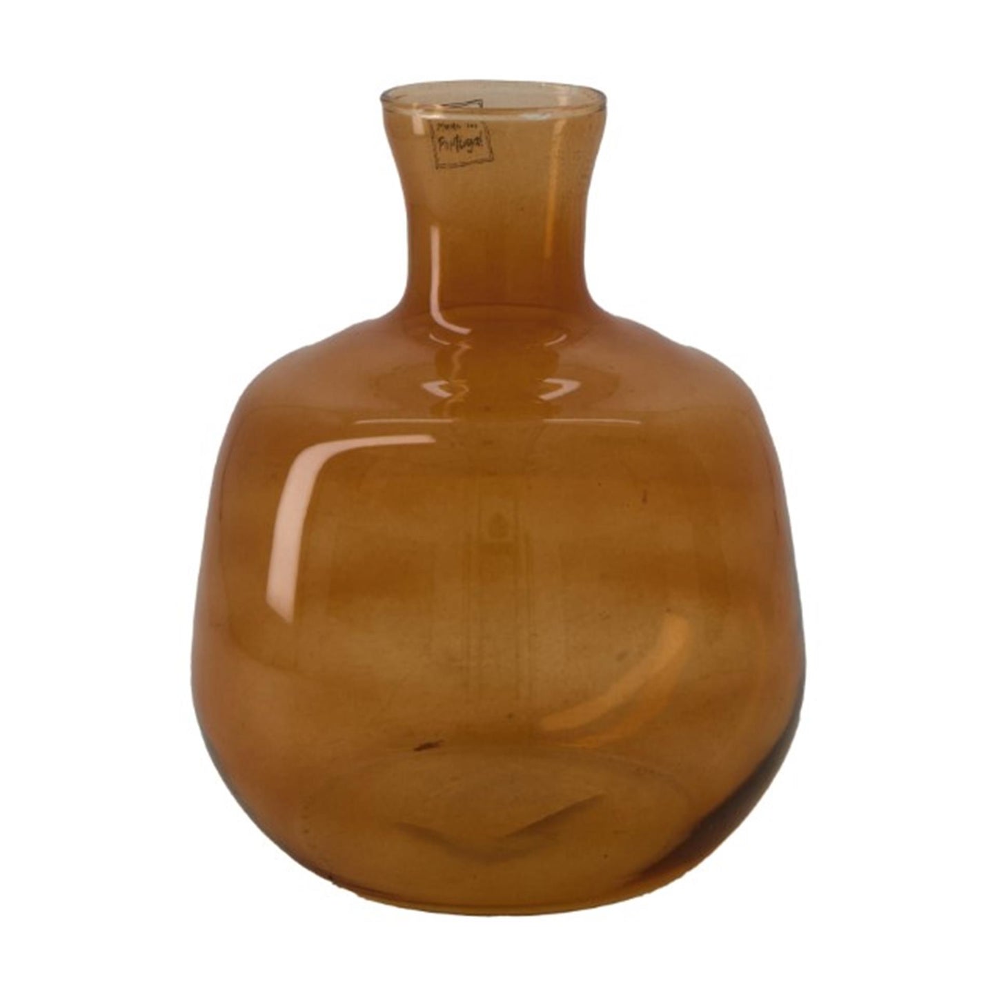 Natural Collections Vase aus Glas ø16,5x19cm braun