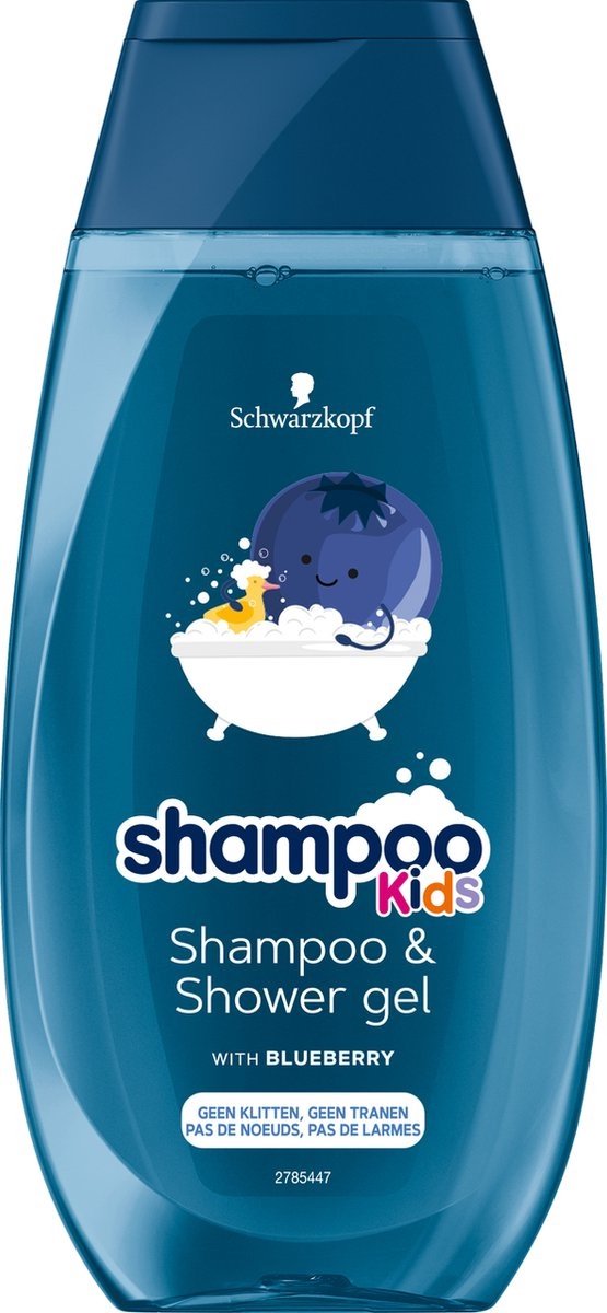 Schwarzkopf Kids – Shampoo-Duschgel – Blaubeere – 250 ml – vegan