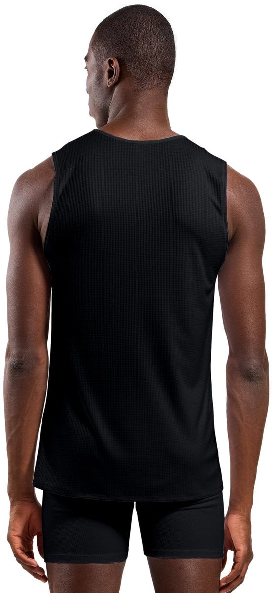 Odlo Active Light Base Layer Singlet mit Rundhalsausschnitt – Herren – Schwarz – M