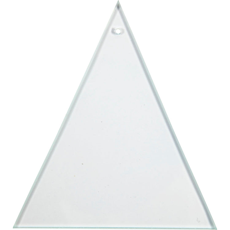 Creativ Company Glass Plate Dreieck mit Loch 8x9cm, 10st.