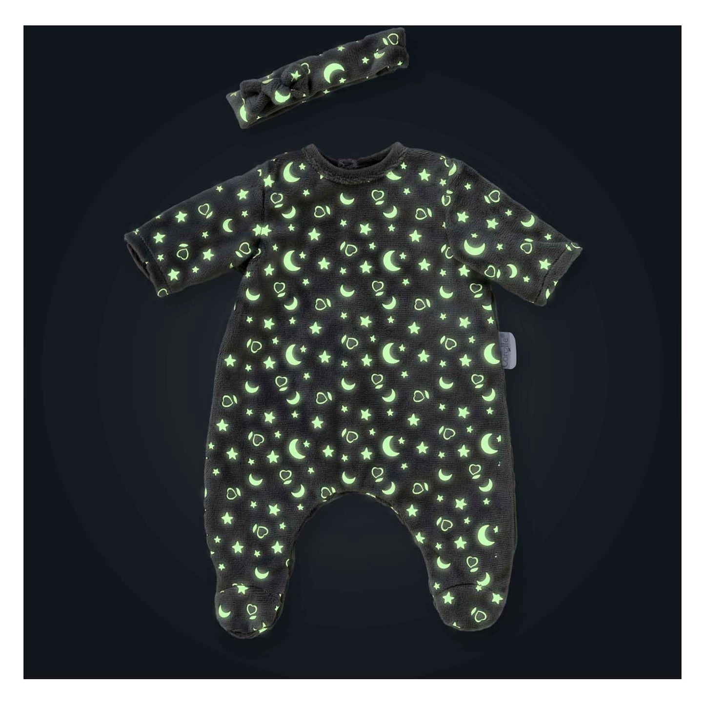 Corolle Dolls Pyjamas Glitzer im Dunkeln und Haarband, 36 cm