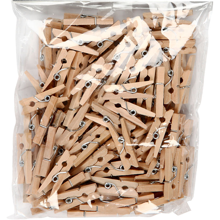 Creativ Company Wäscheklammern, L: 25 mm, B: 3 mm, 100 Stück 1 Box