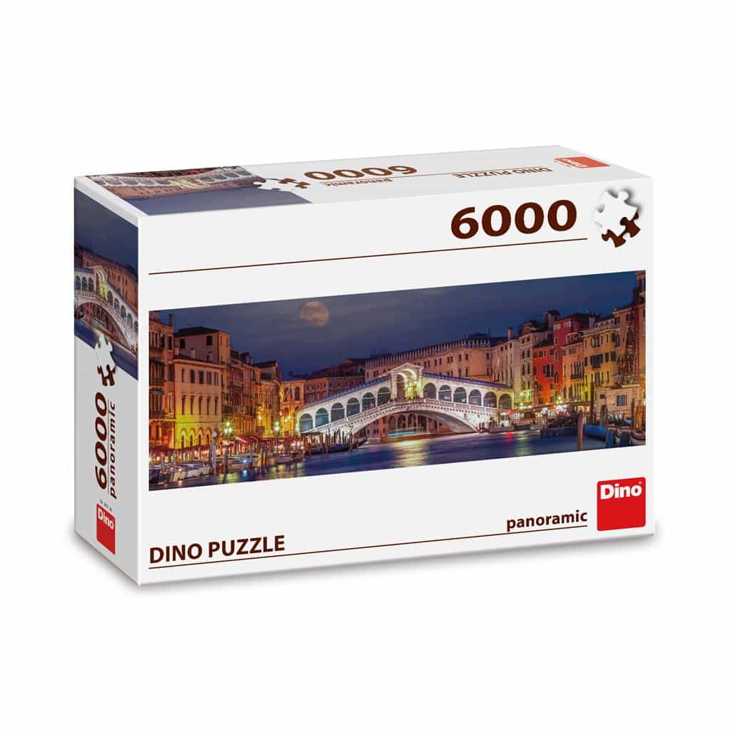 Dinotoys Dino -Beinpuzzle der Rialto -Brücke Venedig Italien - 6000 Stücke
