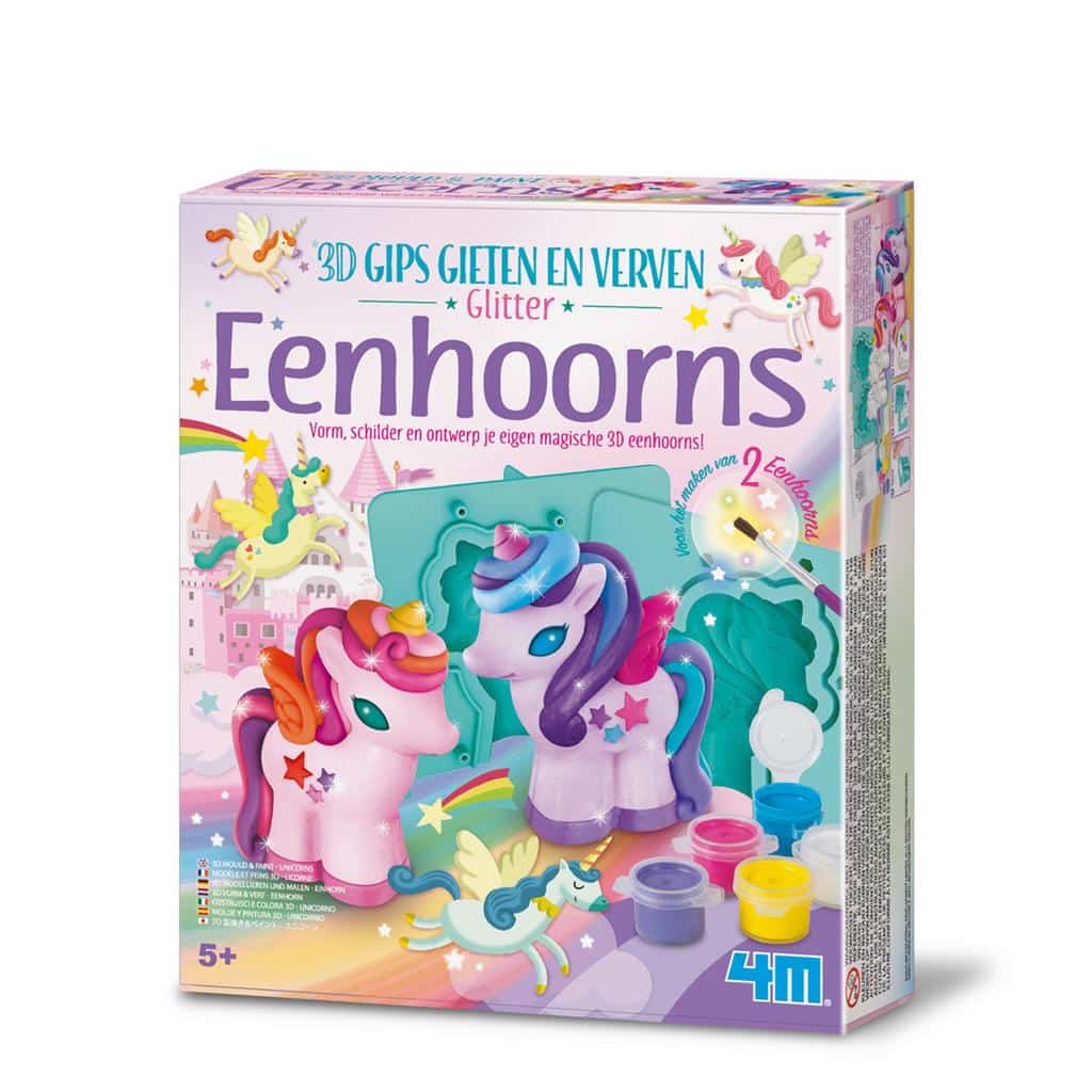 Damm 4m Gießen und Bemalen Einhorn 3d