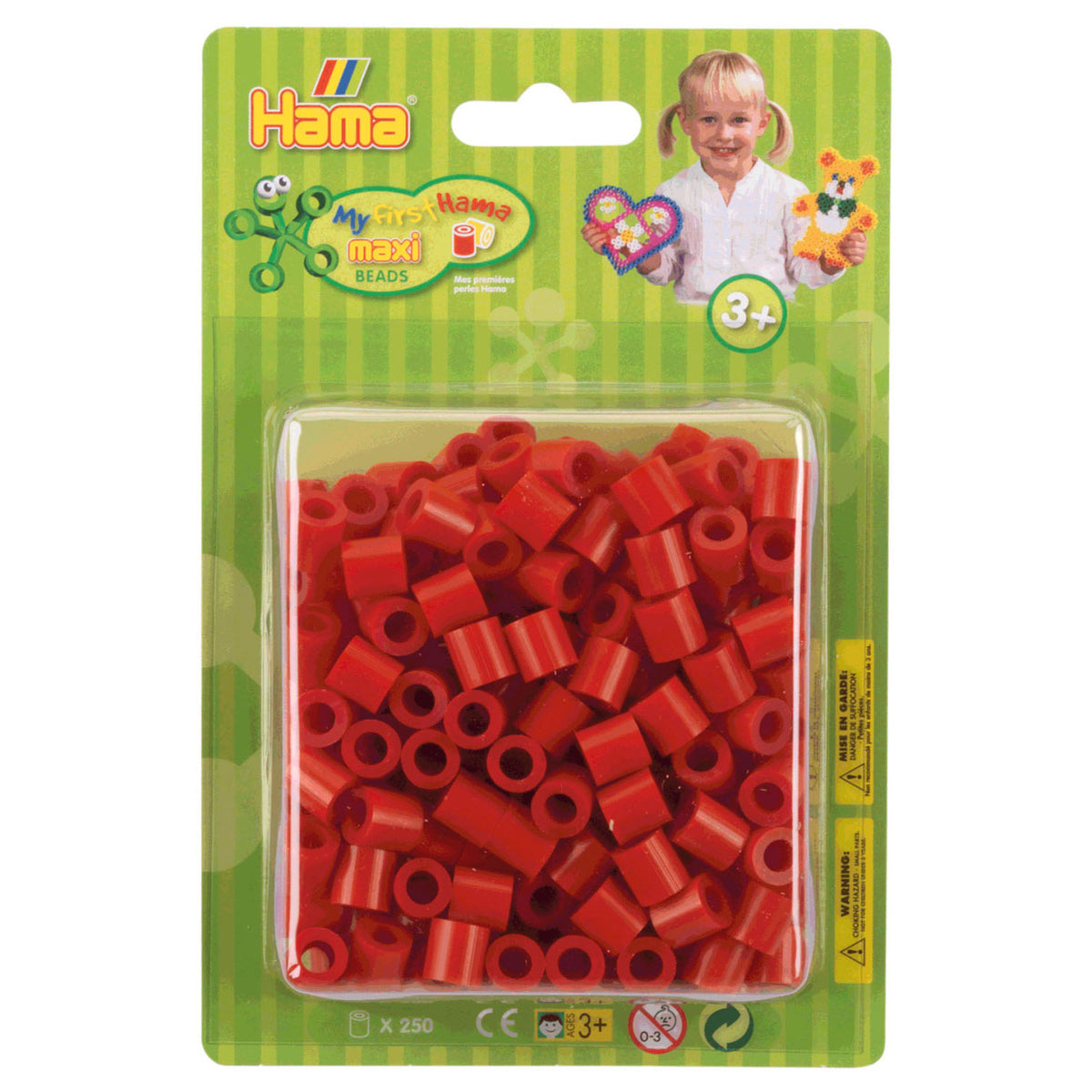 Hama Iron Perlen Maxi Red, 250st.