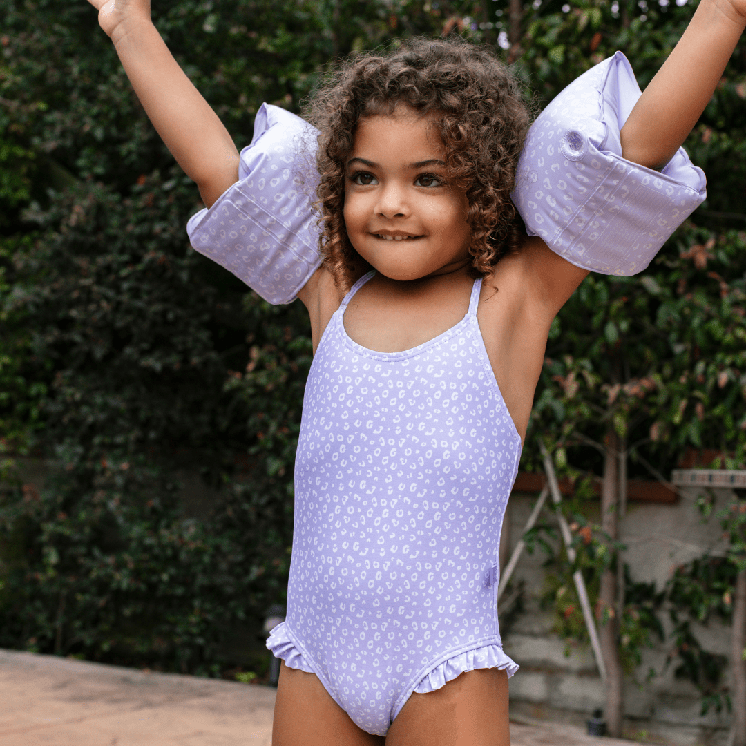 Leopard | Lila Schwimmbänder 2-6 Jahre