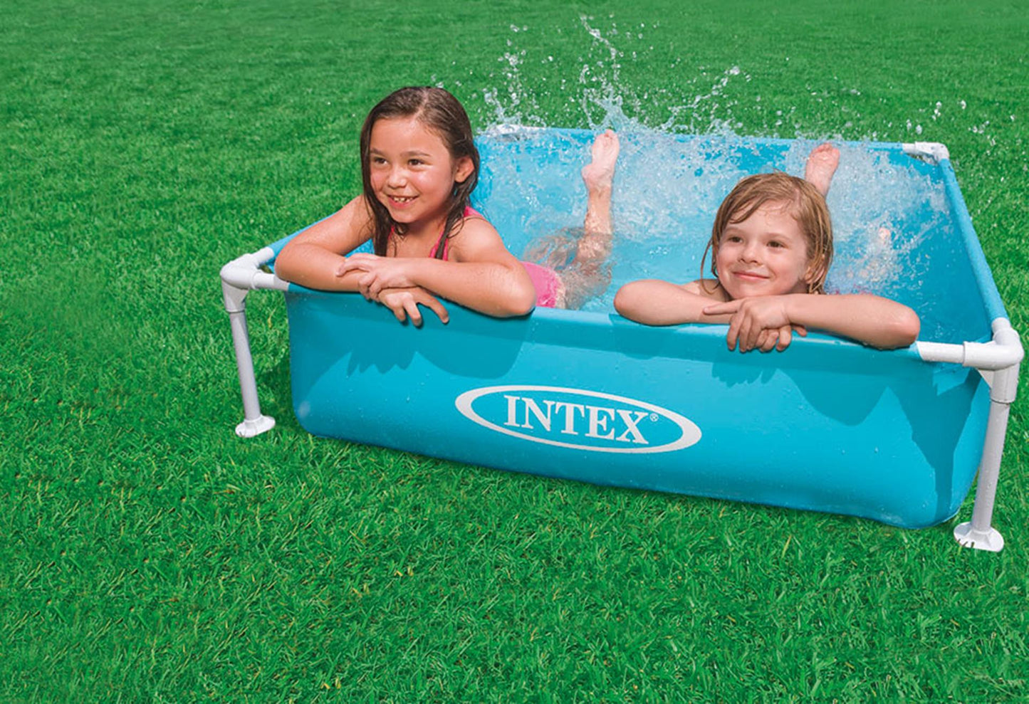 Intex Mini Frame Kinderbecken blau, 122x122 cm, ab 3 Jahren