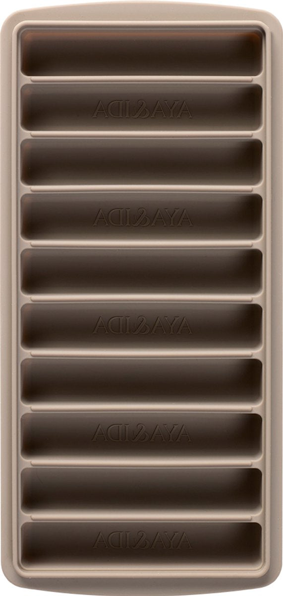 Aya ida aya ida – Eiswürfelform – Eiswürfelform – Silikon-Eiswürfelform mit Deckel – BPA-frei – wiederverwendbar – längliche Eiswürfel für Flaschen – Kaltgetränke – Treibholz