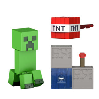 Mattel Minecraft Redstone Charged Creeper Actionfigur und Zubehörset
