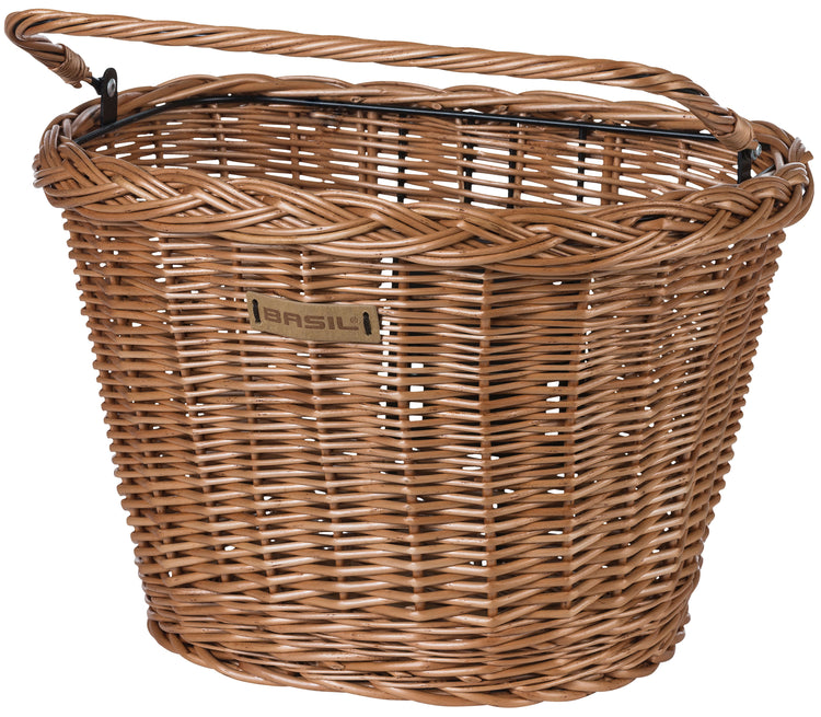 Basil Bremen Wicker KF - Fahrradkorb - vorne - natur