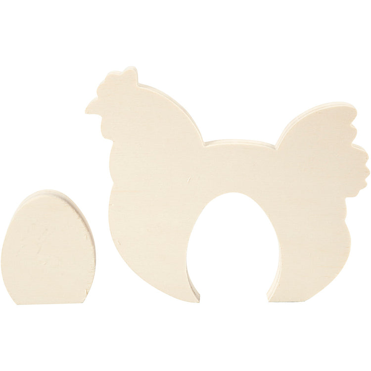 Creativ Company 2in1 Figuren, H: 7,5+16 cm, B: 6,3+19,5 cm, Dicke 2 cm, 1 Set