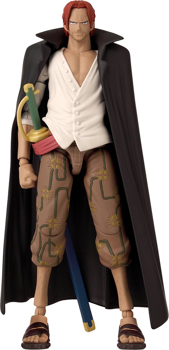 Bandai – Anime-Helden – One Piece – Shanks-Figur 17 cm – offiziell lizenzierte One Piece – Shanks-Actionfigur – 36935