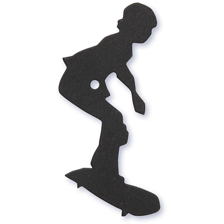 Creativ Firmenetikett, Skater, Größe 56x67 mm, schwarz, 10 Stück 1 Box