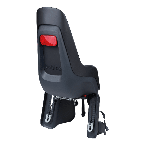 Bobike ein Maxi-Fahrradsitz hinter der EB-D-Trägerbestätigung Urban Schwarz