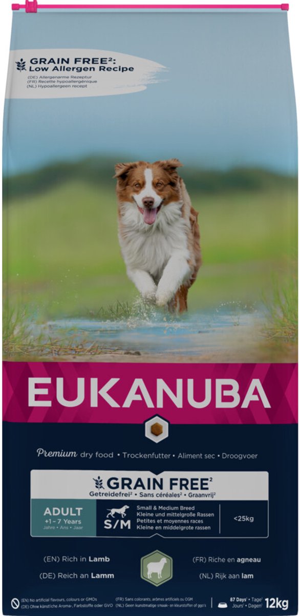 Eukanuba getreidefreies Hundefutter für kleine bis mittelgroße Hunde von Eukanuba, 12 kg