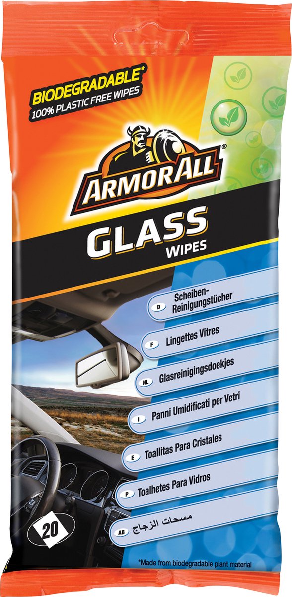 Armor All Bio Glasreinigungstücher 20 Stück