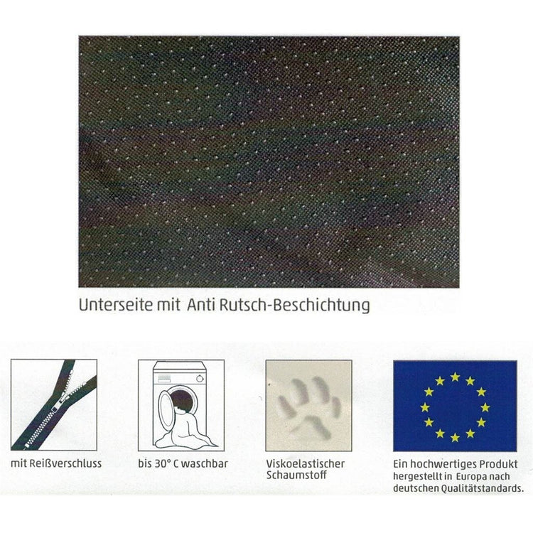 Sun Garden Sun Garden Pallina Orthopäde Hundekissen 80x60x25 cm Anthrazitgrau