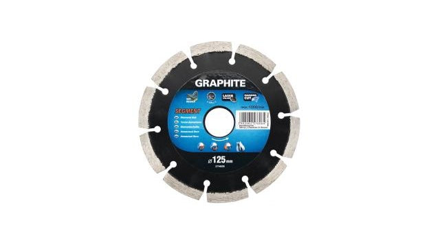 Graphit Graphit Diamant Disk 125x22x8.0x2.2mm Segment Lasered MPA EN13236