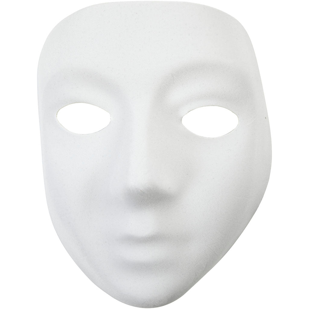 Kreativfirma Maske weißer Plastik Velor