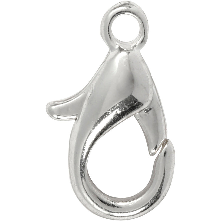 Creativ Company Karabiner, L: 10 mm, versilbert, 100 Stück 1 Box