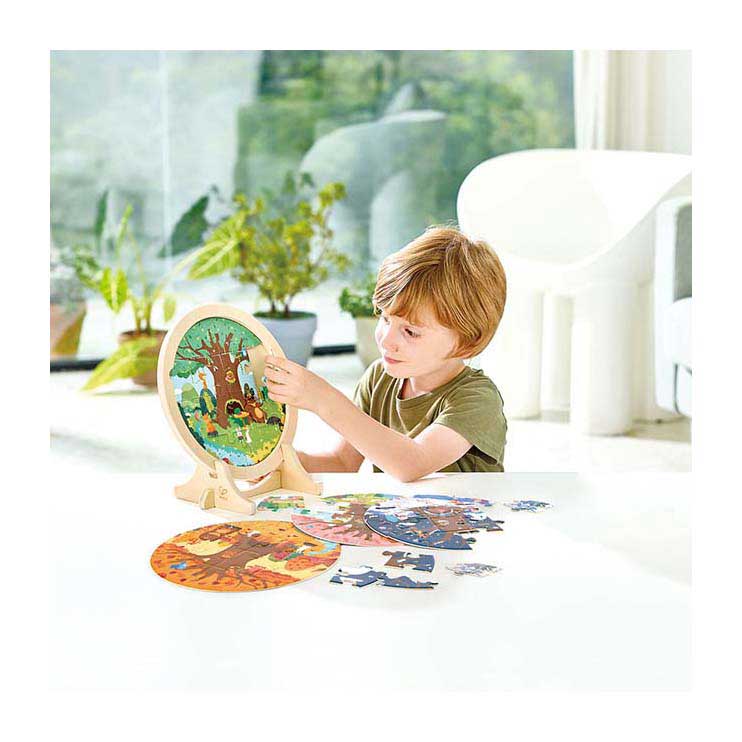 Hape 4 Jahreszeiten Schichtenpuzzle