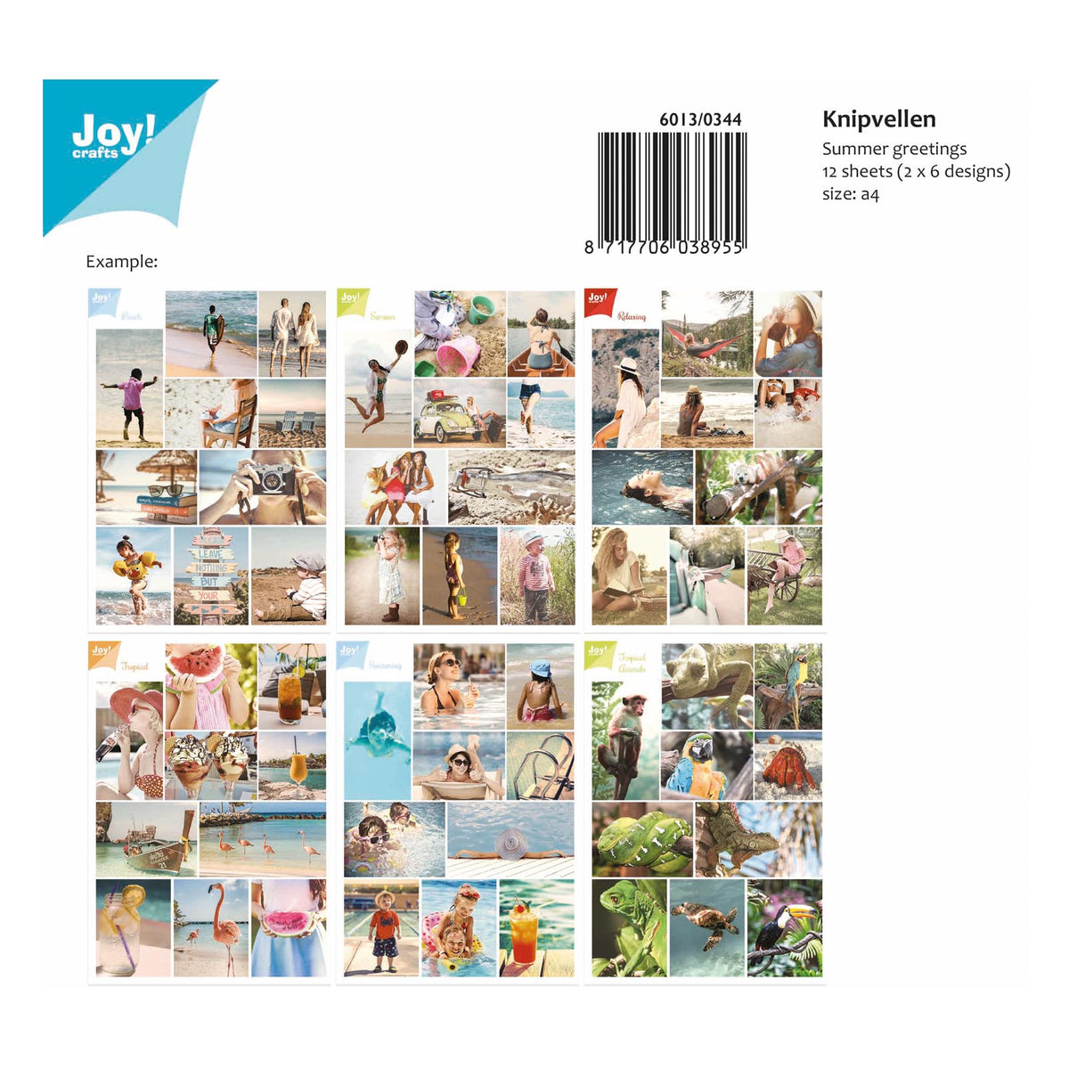 Joy!crafts • Ausschneideblätter A4 2x6 Stück Sommergrüße