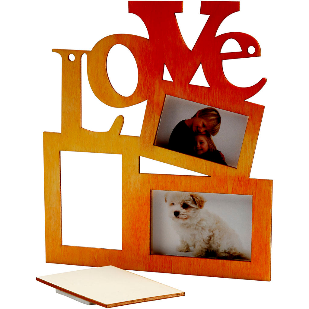 Fotorahmen Liebe Holz