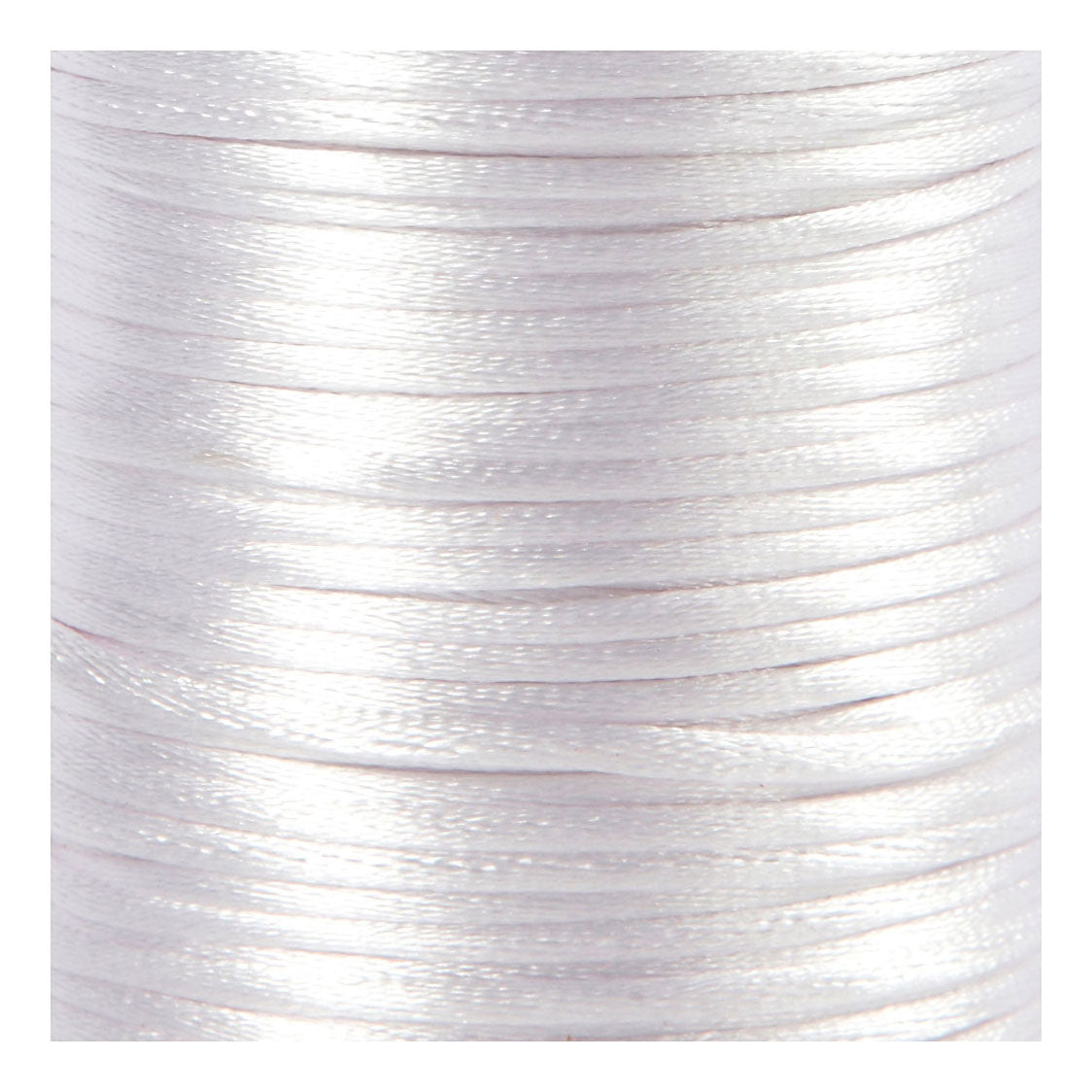 Kreativfirma Satin Cord White, 50 m