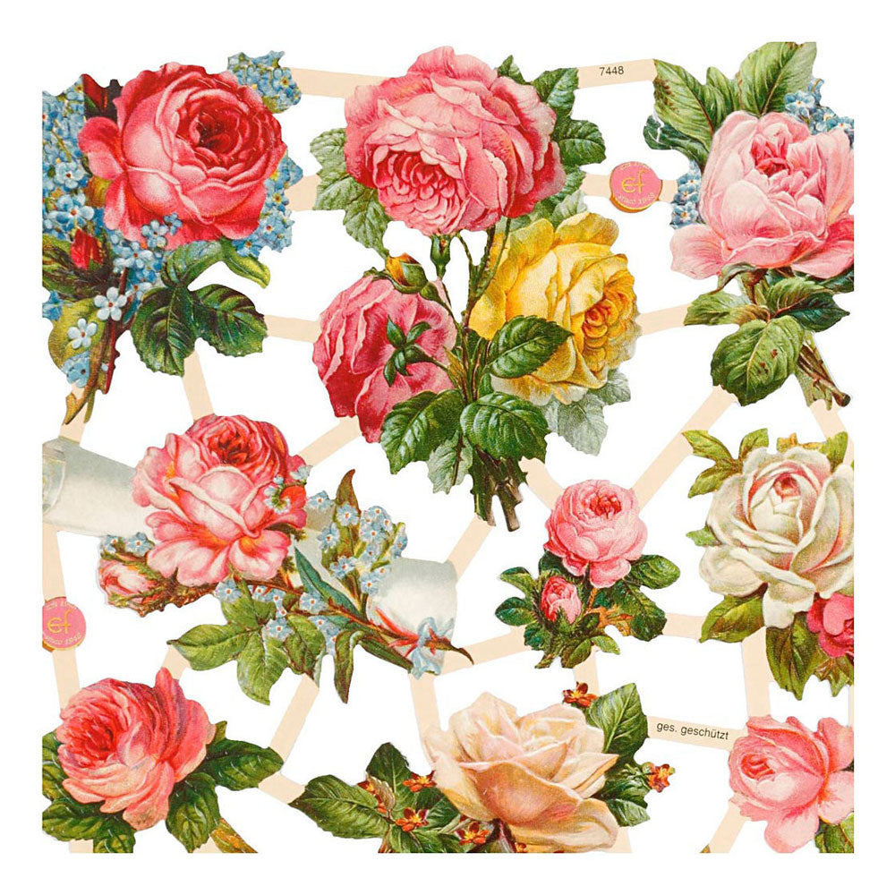 Creativ Company Vintage Pictures Roses, 2 Blätter