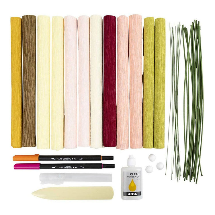Kreativfirma Hobbyset Crepe Paper Flowers Bouquet
