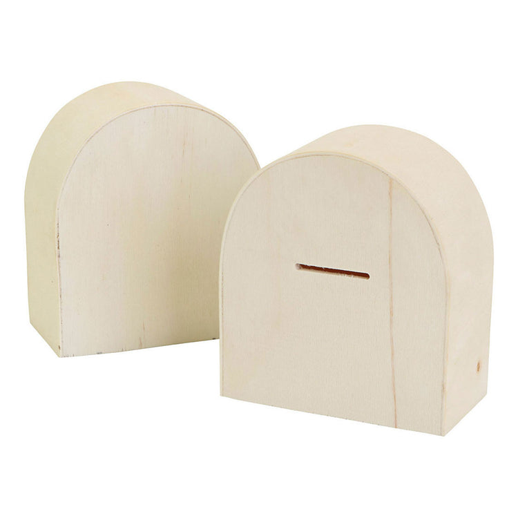 Creativ Company Holzschweinchen -Bank mit halben Kurve 10x9cm, 12st.