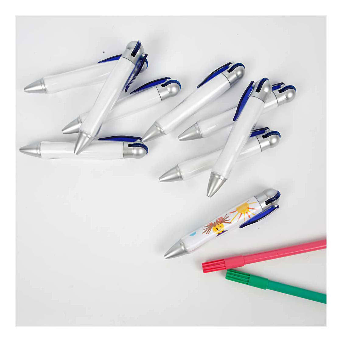 Creativ Company Promo-Kugelschreiber, 10 Stück, 1 Box