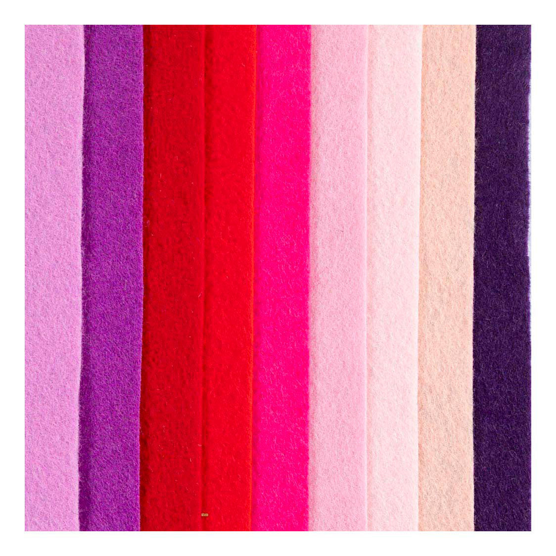 Creativ Company Hobbyfilz, A4, Blatt 210x297 mm, Stärke 2 mm, Lila-Rosa-Harmonie, 10 Stück 1 Karton